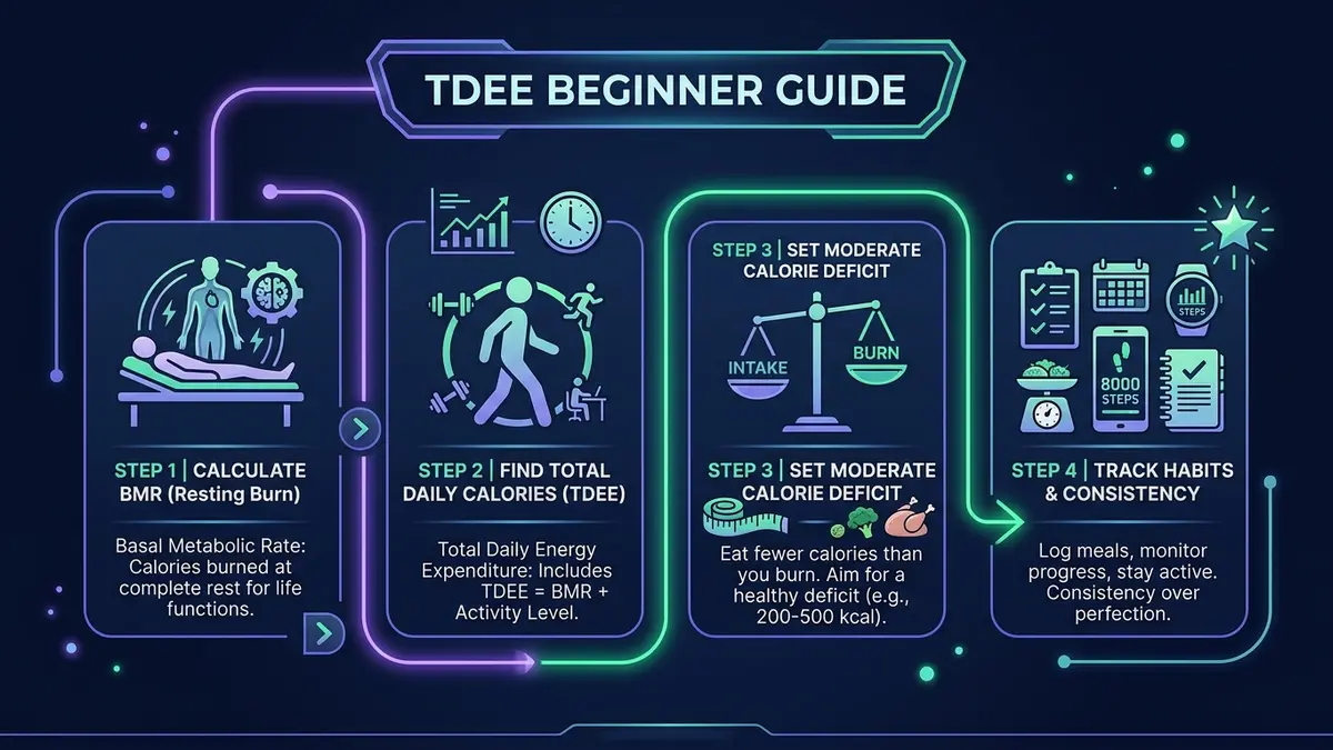 TDEE Beginner Guide: Simple calorie tracking and nutrition steps