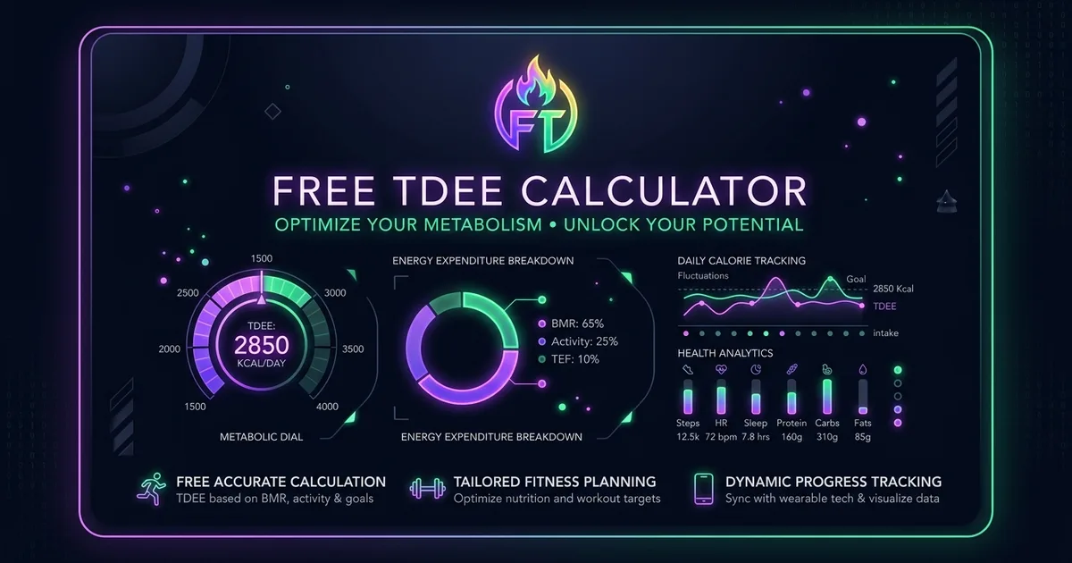 TDEE Calculator: Total Daily Energy Expenditure and Calorie Burn Architecture