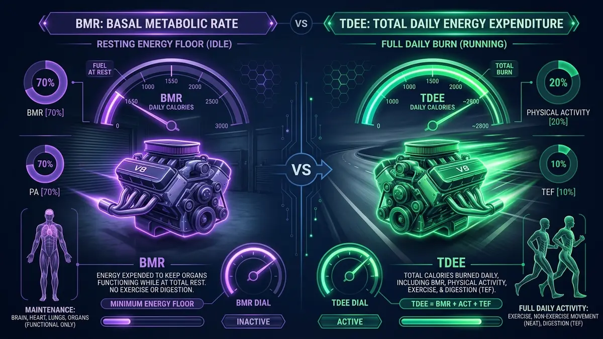 TDEE vs BMR: Comparing basal metabolic rate and daily calorie burn
