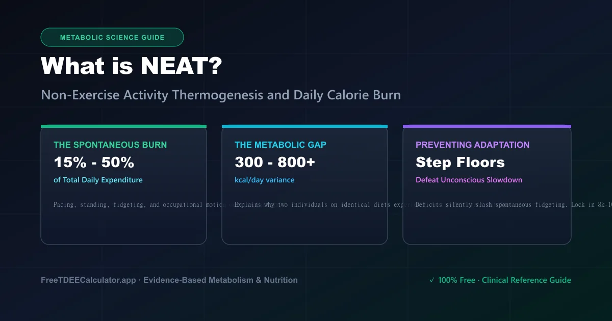What is NEAT: Non-Exercise Activity Thermogenesis guide and daily caloric expenditure