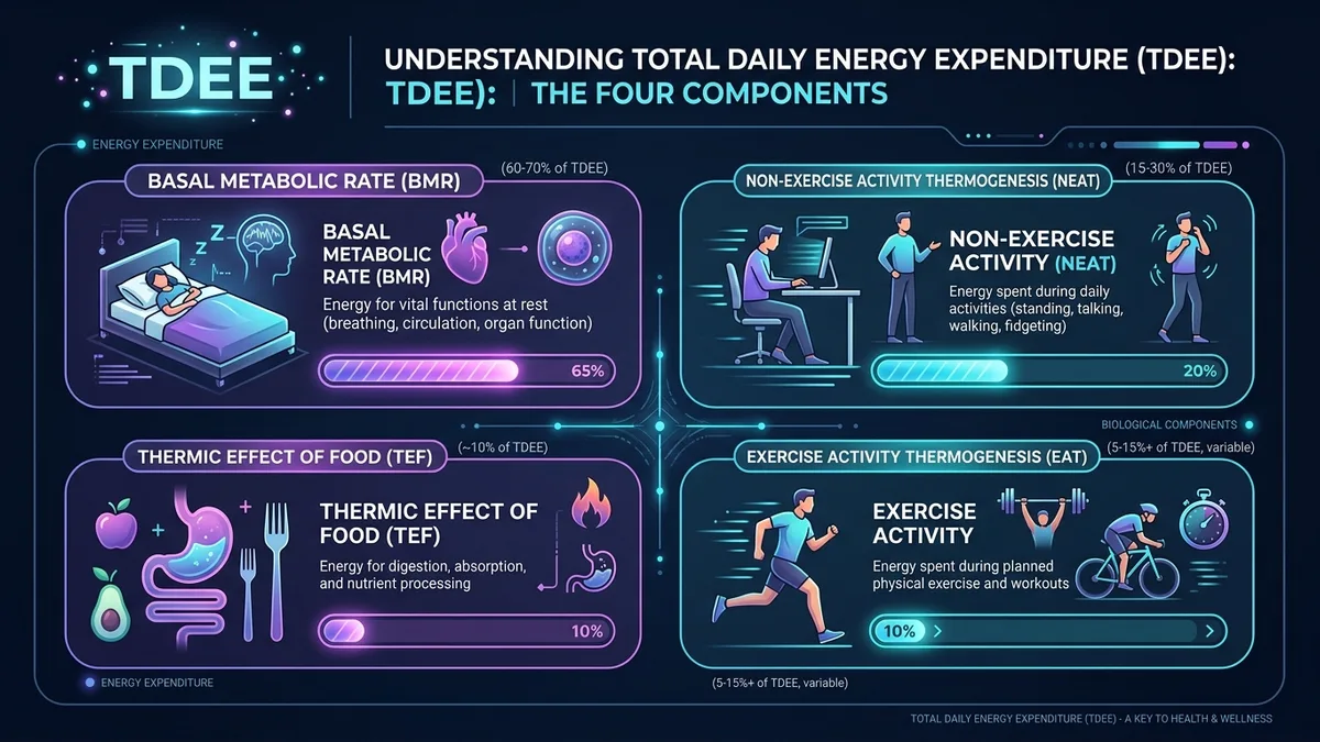 What is TDEE: The four components of total daily energy expenditure