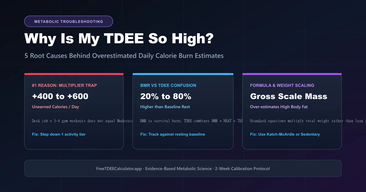Why Is My TDEE So High: Troubleshooting inflated metabolic expenditure estimates